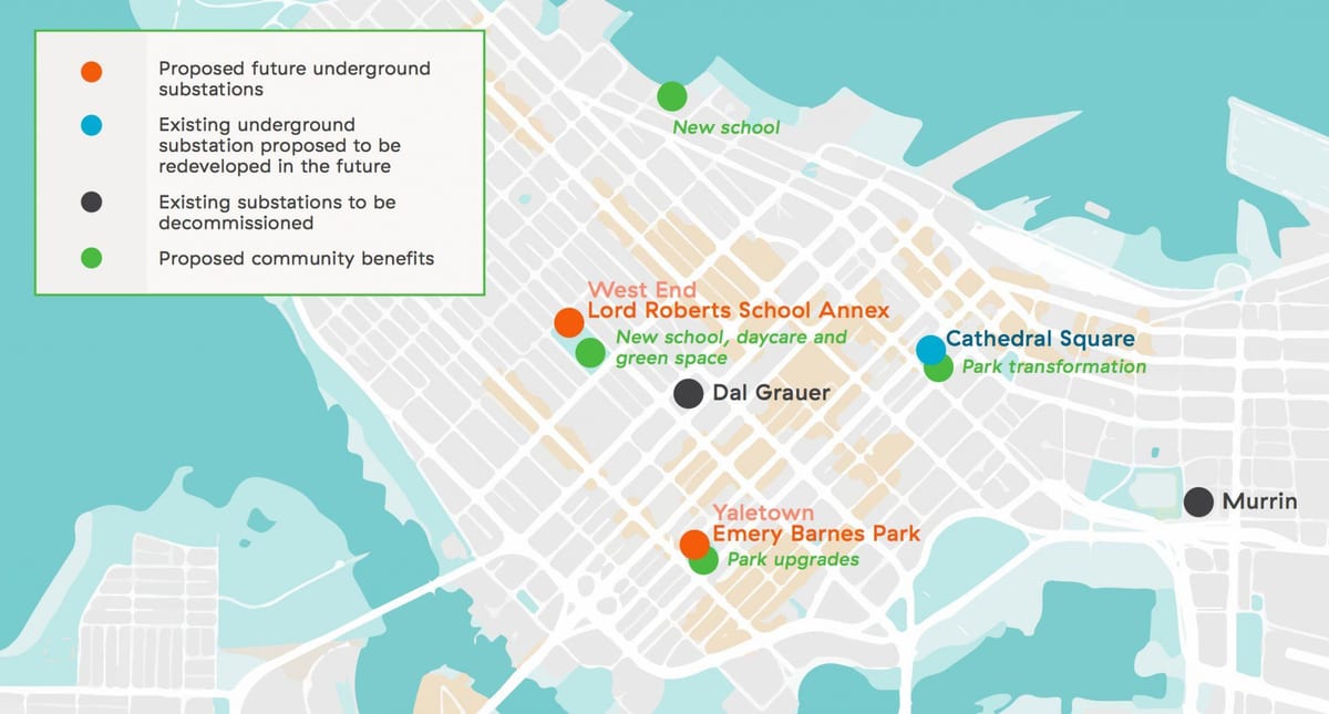แผนที่ของ yaletown แวนคูเวอร์บีซี