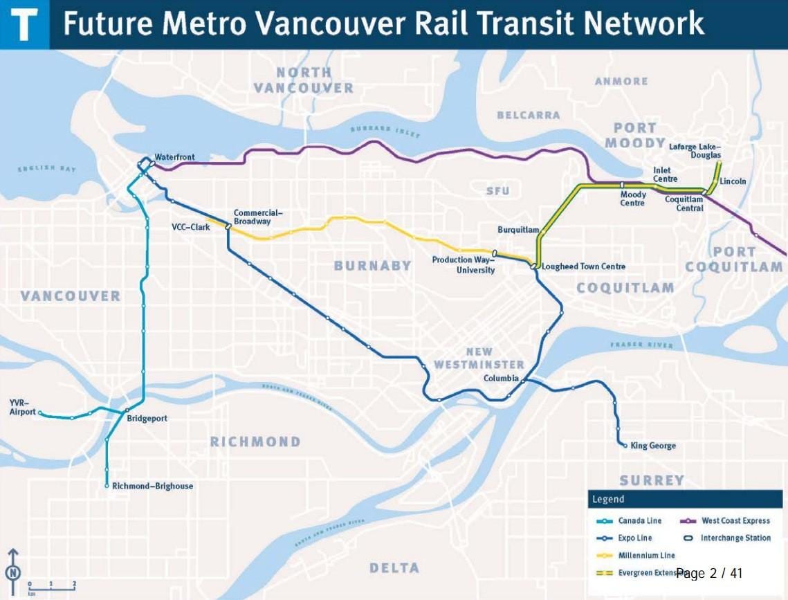 แผนที่ของ burnaby skytrain