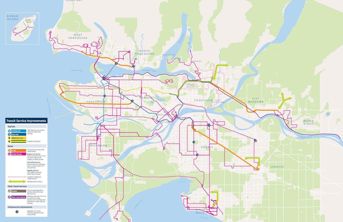 translink แผนที่แวนคูเวอร์ skytrain
