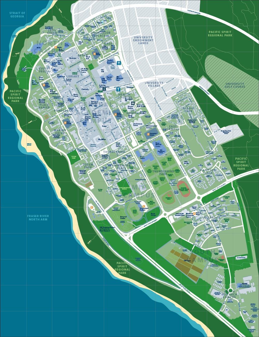 แผนที่ของ ubc แวนคูเวอร์
