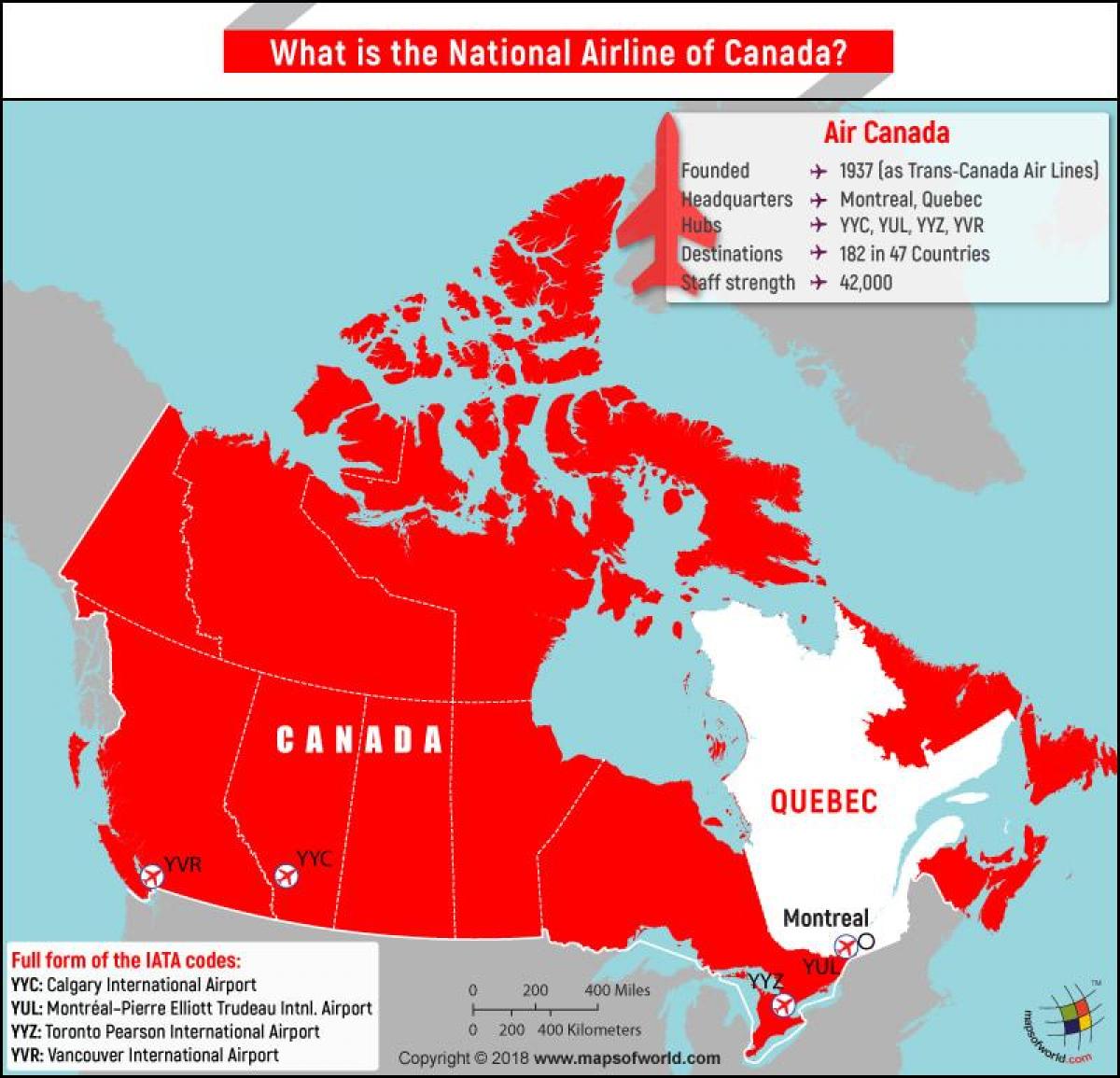 แผนที่ของแวนคูเวอร์สนามบินออกอากาศแคนาดา