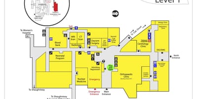 แผนที่ของเด็กโรงพยาบาลแวนคูเวอร์