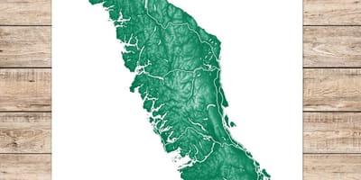 แผนที่แวนคูเวอร์เกาะแห่งศิลปะ