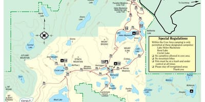 แผนที่ของแวนคูเวอร์เกาะ provincial พาร์คสนี้ก็แจ้งเตือน