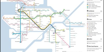 ระหว่างเดินทา skytrain แผนที่