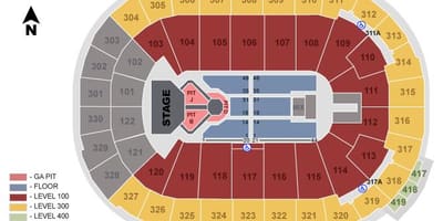 โรเจอร์เวียนต่อสู้อะไรสักอแวนคูเวอร์ seating แผนที่