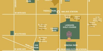 แผนที่ของ langara
