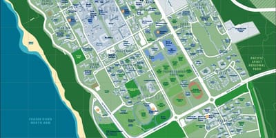 แผนที่ของ ubc แวนคูเวอร์