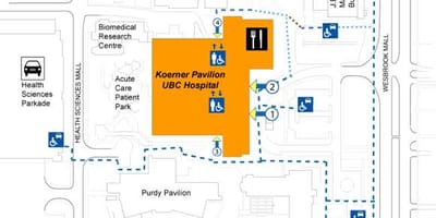 แผนที่ของ ubc โรงพยาบาล